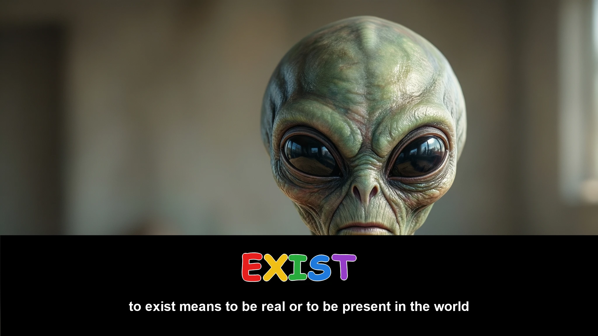 English Illustration for exist